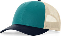 Richardson 115 Low Pro Trucker Cap - Blue Teal Birch Navy - Blue Teal Navy / S