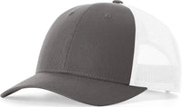 Richardson 115 Low Pro Trucker Cap - Charcoal White - Dark Gray White / S