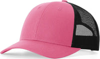 Richardson 115 Low Pro Trucker Cap - Hot Pink Black - Hot Pink Black / S