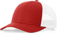 Richardson 115 Low Pro Trucker Cap - Red White - Red White / S