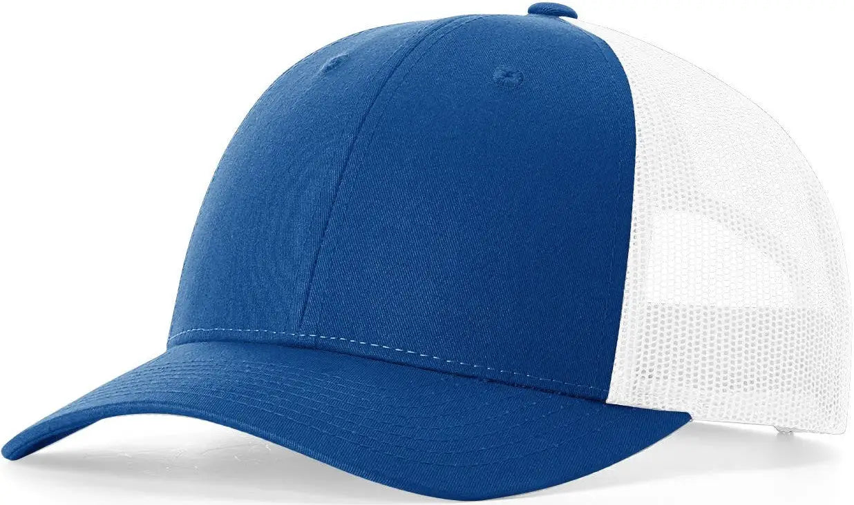 Richardson 115 Low Pro Trucker Cap - Royal White - Royal White / MD-LG