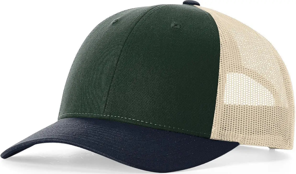 Richardson 115 Low Pro Trucker Cap - Spruce Birch Light Navy - Spruce Light Navy / S