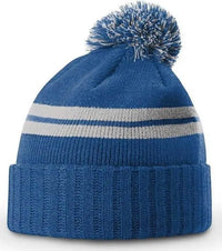Richardson 135 Short Pom Beanies - Heather Royal - Royal / OSFM