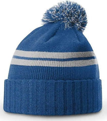 Richardson 135 Short Pom Beanies - Heather Royal - Royal / OSFM