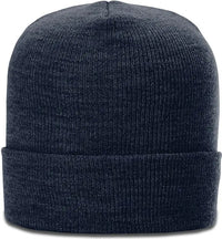 Richardson 137 Heathered Beanie with Cuff - Heather Navy - Navy / OSFM