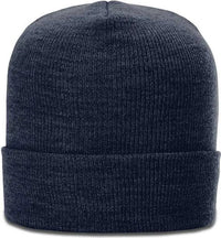 Richardson 137 Heathered Beanies with Cuff - Navy - Navy / OSFM