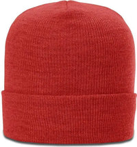 Richardson 137 Heathered Beanies with Cuff - Red - Red / OSFM