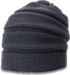 Richardson 145 Scrunch Beanie - Gun Metal - Gray / OSFM