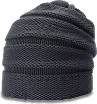 Richardson 145R Chunk Twist Knit Beanies with Cuff - Gun Metal - Gray / OSFM
