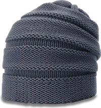 Richardson 145R Chunk Twist Knit Beanies with Cuff - Slate - Dark Gray / OSFM