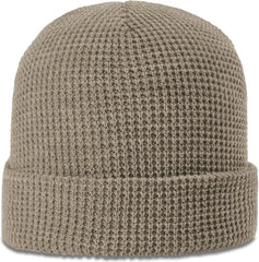 Richardson 146 Waffle Knit Beanie with Cuff - Clay - Gray / OSFM