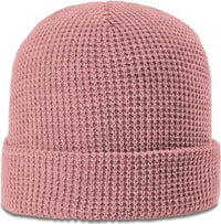 Richardson 146 Waffle Knit Beanies with Cuff - Blush - Pink / OSFM