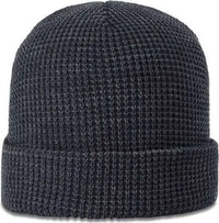 Richardson 146 Waffle Knit Beanies with Cuff - Gun Metal - Dark Gray / OSFM