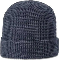 Richardson 146 Waffle Knit Beanies with Cuff - Slate - Dark Gray / OSFM