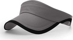Richardson 159 R-Active Lite Running Visors - Charcoal Black - Dark Gray Black / OSFM