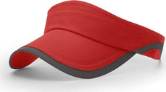 Richardson 159 R-Active Lite Running Visors - Red Charcoal - Red Dark Gray / OSFM