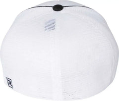 Richardson 172 Fitted Pulse Sportmesh with R-Flex Caps - White Black Contrast