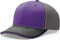 Richardson 172 Pulse Sportmesh R-Flex Cap - Purple Charcoal Black - Purple Dark Gray / LG-XL