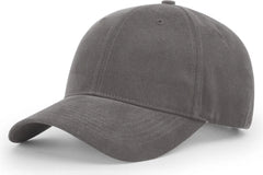 Richardson 203 Brushed Chino Cap - Charcoal - Dark Gray / OSFM