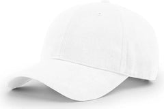Richardson 203 Brushed Chino Cap - White - White / OSFM