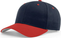Richardson 212 Pro Twill Snapback Cap - Navy Red - Navy Red / S