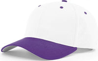 Richardson 212 Pro Twill Snapback Cap - White Purple - White Purple / S