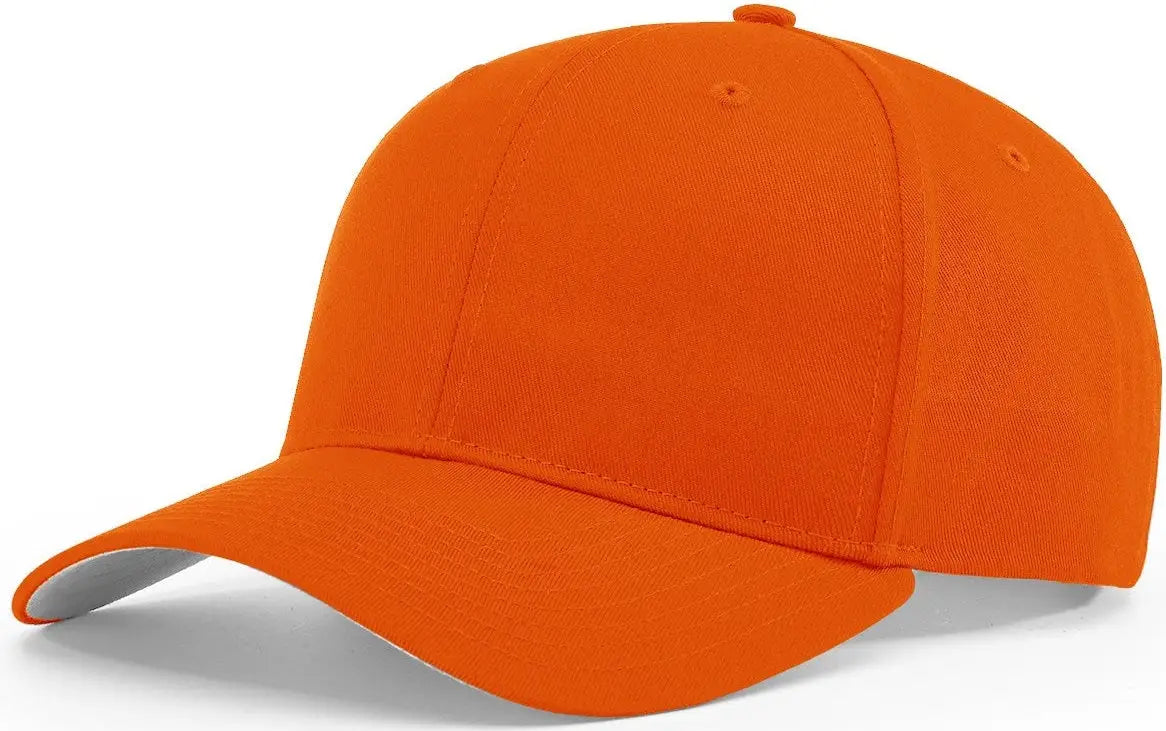Richardson 214 Pro Twill Hook-and-Loop Cap - Orange - Orange / S