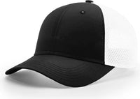 Richardson 222 Airmesh Lite Trucker Cap - Black White - Black White / OSFM