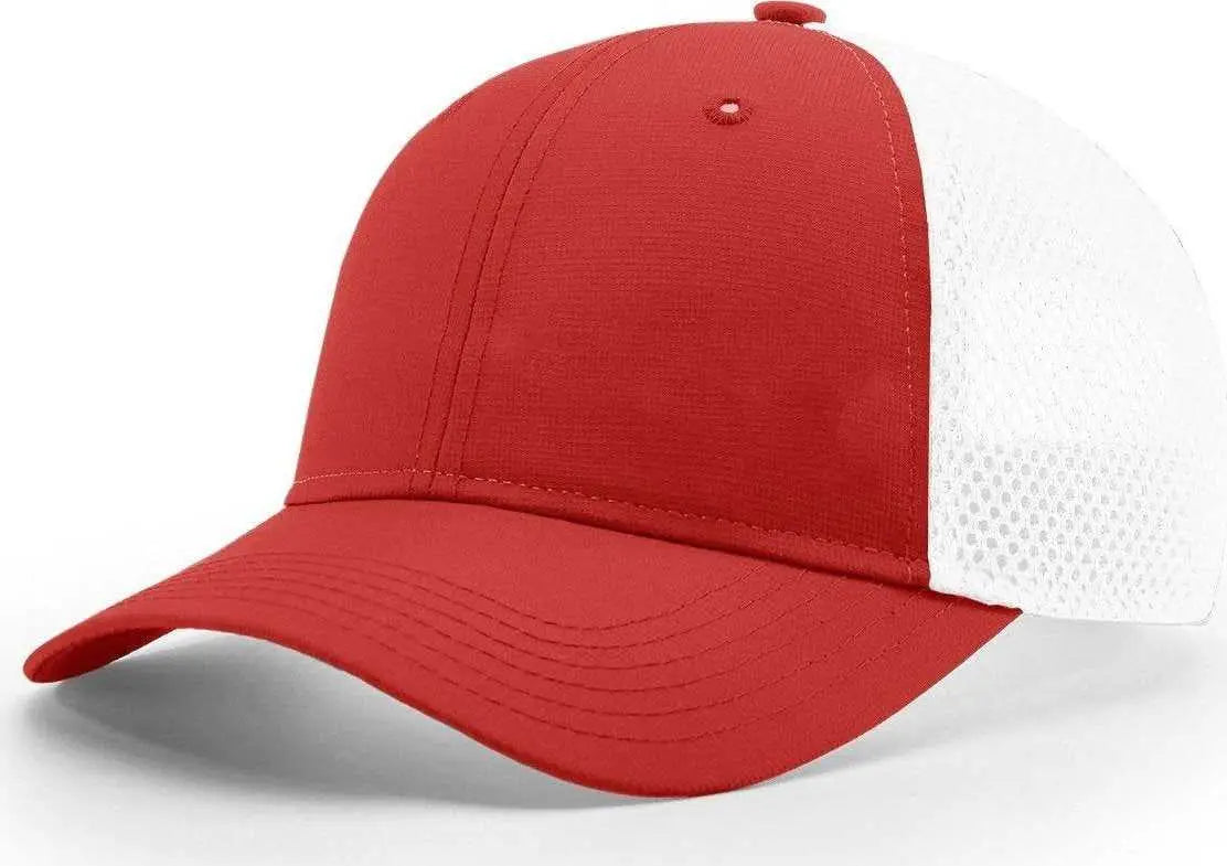 Richardson 222 Lite/Airmesh Trucker Caps - Red White - Red White / OSFM