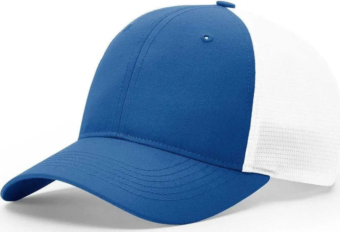 Richardson 227 Tech Mesh W/ Stretch Caps - Royal White - Royal White / SM