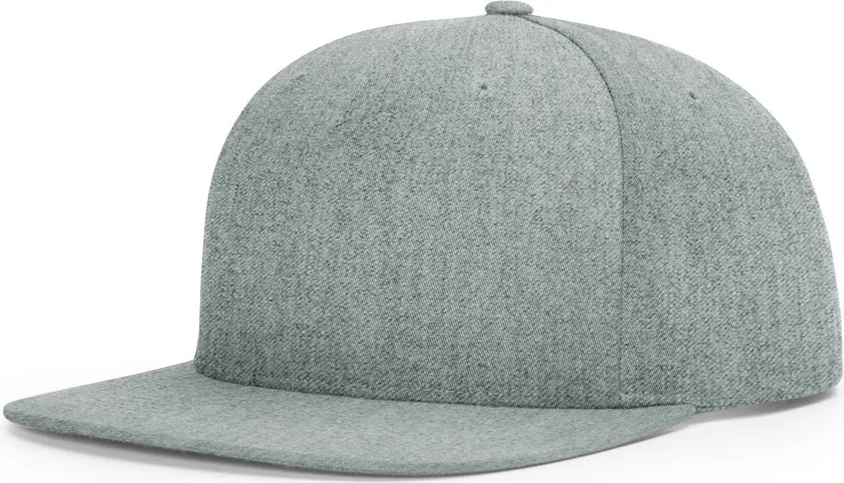 Richardson 255 Pinch Front Structured Snapback Cap - Heather Gray - Gray / OSFM