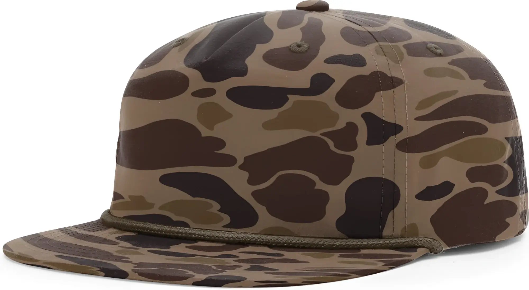 Richardson 256P Printed Umpqua Gramps Cap - Bark Duck Camo W Brown Rope - Bark Duck Camo w Brown Rope / OSFM