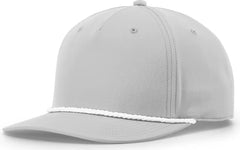 Richardson 258 5 Panel Classic Rope Cap - Light Gray-White - Light Gray-White / OSFM