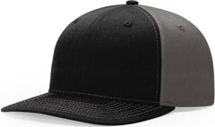 Richardson 312 Solid Twill Trucker Cap - Black Charcoal - Black Dark Gray / OSFM