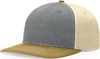Richardson 312 Solid Twill Trucker Cap - Heather Gray Birch Amber Gold - Gray Gold / OSFM