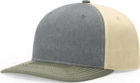 Richardson 312 Solid Twill Trucker Cap - Heather Gray Birch Loden - Gray Loden / OSFM
