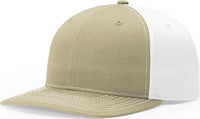 Richardson 312 Solid Twill Trucker Cap - Khaki White - Khaki White / OSFM