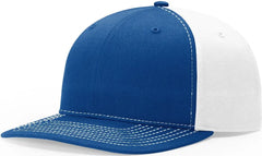 Richardson 312 Solid Twill Trucker Cap - Royal White - Royal White / OSFM