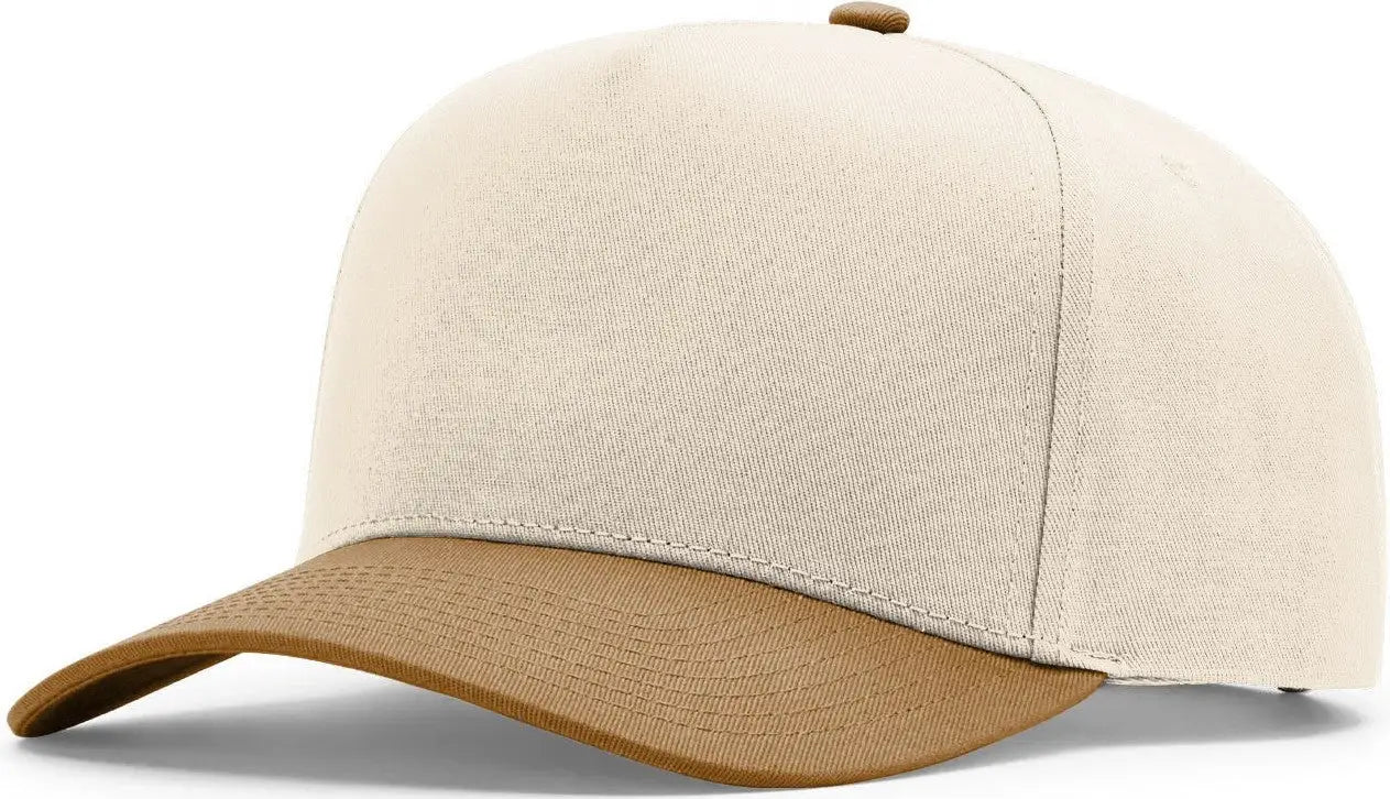 Richardson 323FPC Full Fabric Five Panel Champ Cap - Cream Caramel - Caramel / OSFM