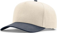Richardson 323FPC Full Fabric Five Panel Champ Cap - Cream Navy - Navy / OSFM