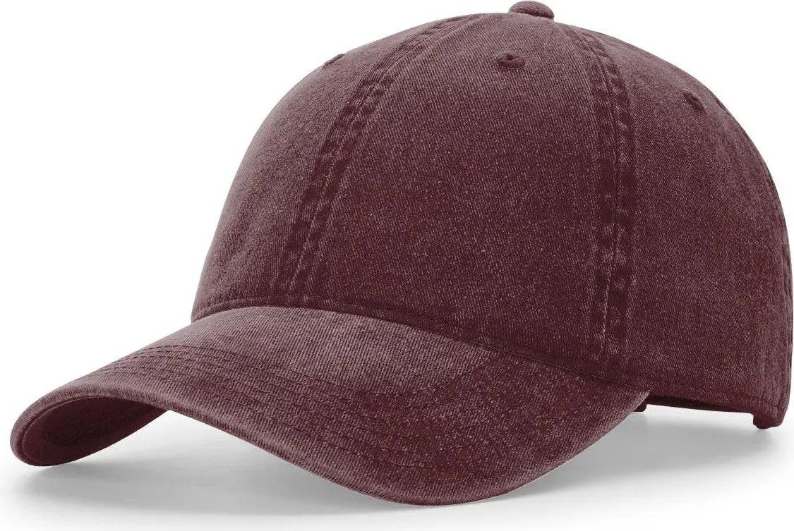 Richardson 324 Pigment Dyed and Washed Cap - Dark Maroon - Dark Maroon / OSFM