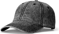 Richardson 382 Snow Washed Cap - Black Denim - Black Denim / OSFM