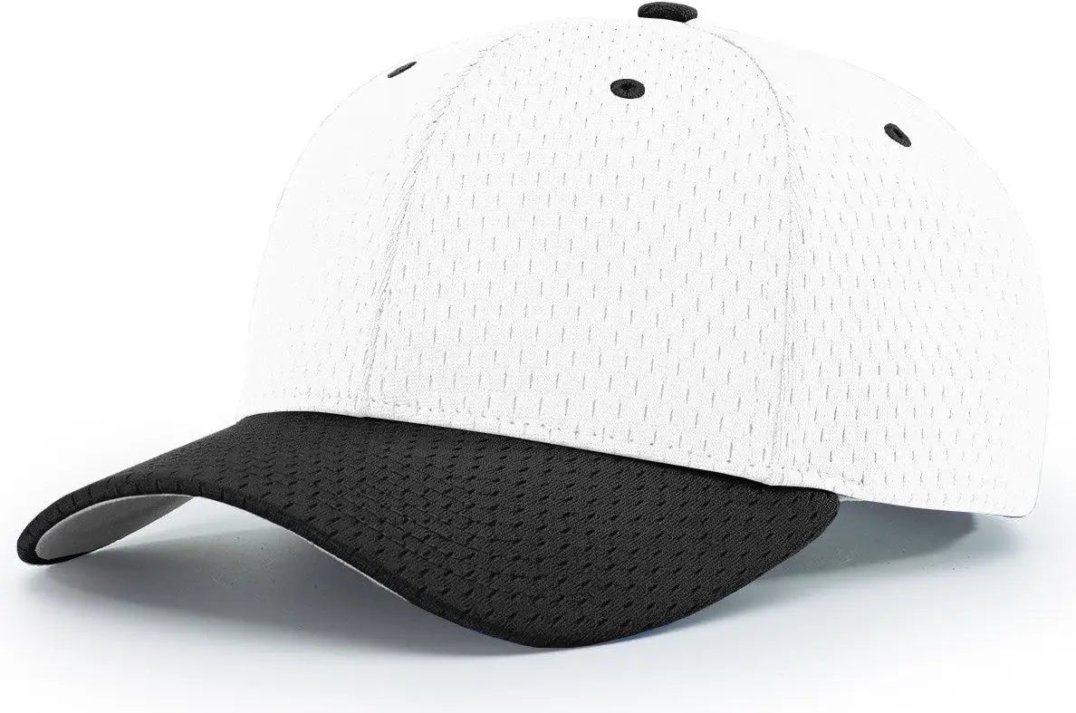 Richardson 414 Pro Mesh Adjustable Cap - White Black - White Black / S