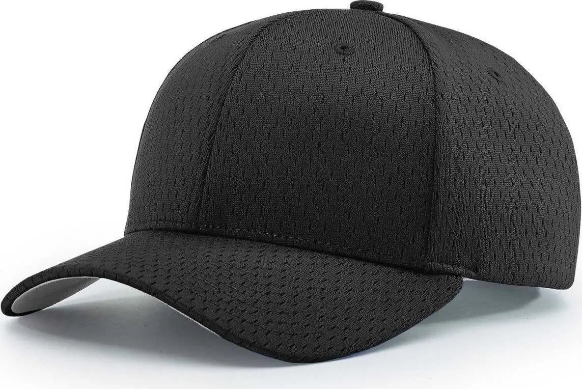 Richardson 414 Pro Mesh Adjustable Caps - Black - Black / SM