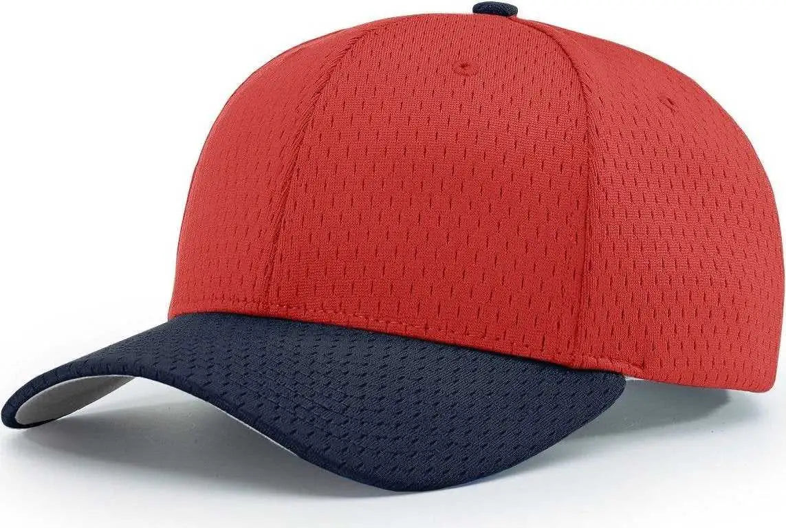 Richardson 414 Pro Mesh Adjustable Caps - Red Navy - Red Navy / SM