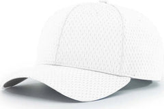 Richardson 414 Pro Mesh Adjustable Caps - White - White / SM