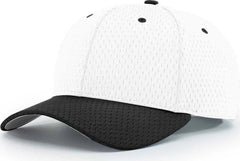 Richardson 414 Pro Mesh Adjustable Caps - White Black - White Black / SM