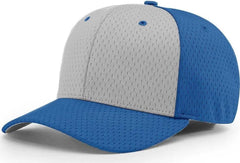 Richardson 495 Pro Mesh R-Flex Caps - Alternate Grey Royal - Gray Royal / SM