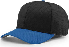 Richardson 495 Pro Mesh R-Flex Caps - Black Royal - Black Royal / SM