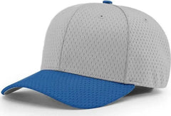Richardson 495 Pro Mesh R-Flex Caps - Grey Royal - Gray Royal / SM